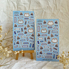 Load image into Gallery viewer, blue boop journal assists sticker sheet