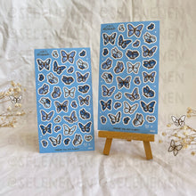 Load image into Gallery viewer, butterflies matte vinyl sticker sheet bundle (12)