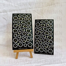 Load image into Gallery viewer, mini flowers matte vinyl sticker sheet bundle (13)