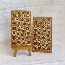 Load image into Gallery viewer, mini flowers matte vinyl sticker sheet bundle (13)