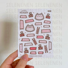 Load image into Gallery viewer, boop & his little journal assists sticker sheet - pink