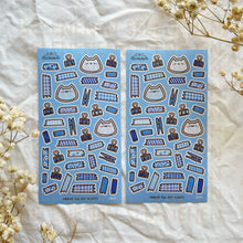 Load image into Gallery viewer, blue boop journal assists sticker sheet