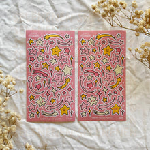 Load image into Gallery viewer, warm star doodles sticker sheet