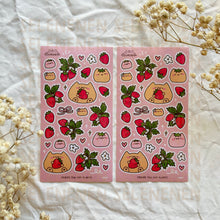 Load image into Gallery viewer, strawberry boop sticker sheet bundle (3)