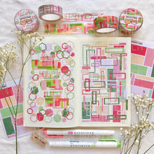 Load image into Gallery viewer, concentric rectangle simple pals washi tapes