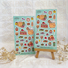 Load image into Gallery viewer, birthday matte vinyl sticker sheet