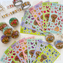 Load image into Gallery viewer, yellow lovely spring matte vinyl sticker sheet