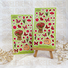 Load image into Gallery viewer, red lovely spring matte vinyl sticker sheet