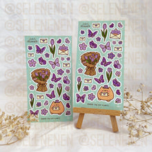 Load image into Gallery viewer, lovely spring matte vinyl sticker sheet bundle (7)