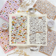 Load image into Gallery viewer, coloured doodles sticker sheet