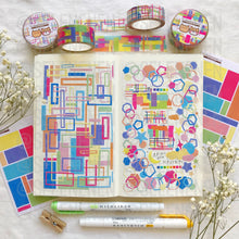 Load image into Gallery viewer, concentric rectangle simple pals washi tapes
