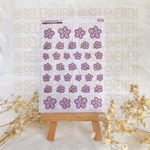 Load image into Gallery viewer, rainbow mini flowers sticker bundle (10)
