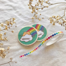 Load image into Gallery viewer, rainbow mini squares washi