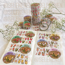 Load image into Gallery viewer, tulips washi tapes