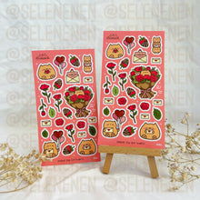 Load image into Gallery viewer, valentines matte vinyl sticker sheet bundle