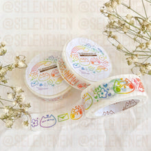 Load image into Gallery viewer, LIMITED EDITION rainbow gradient boop bop doodles washi tape