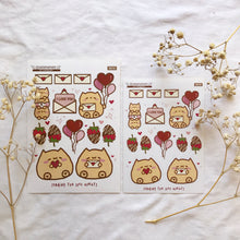 Load image into Gallery viewer, valentine sticker sheet