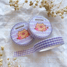 Load image into Gallery viewer, purple mini grid washi