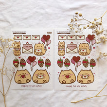Load image into Gallery viewer, valentine sticker sheet