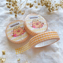 Load image into Gallery viewer, yellow mini grid washi