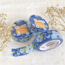 Load image into Gallery viewer, blue lovely flowers washi