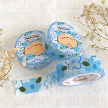 Load image into Gallery viewer, light blue lovely flowers washi