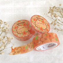 Load image into Gallery viewer, orange lovely flowers washi