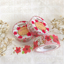 Load image into Gallery viewer, red lovely flowers washi