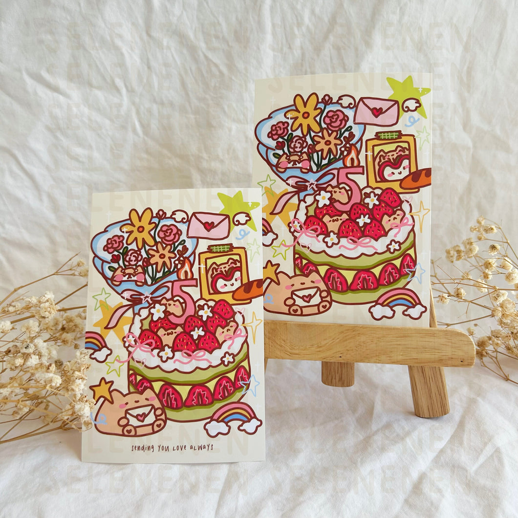 5 years anniversary print