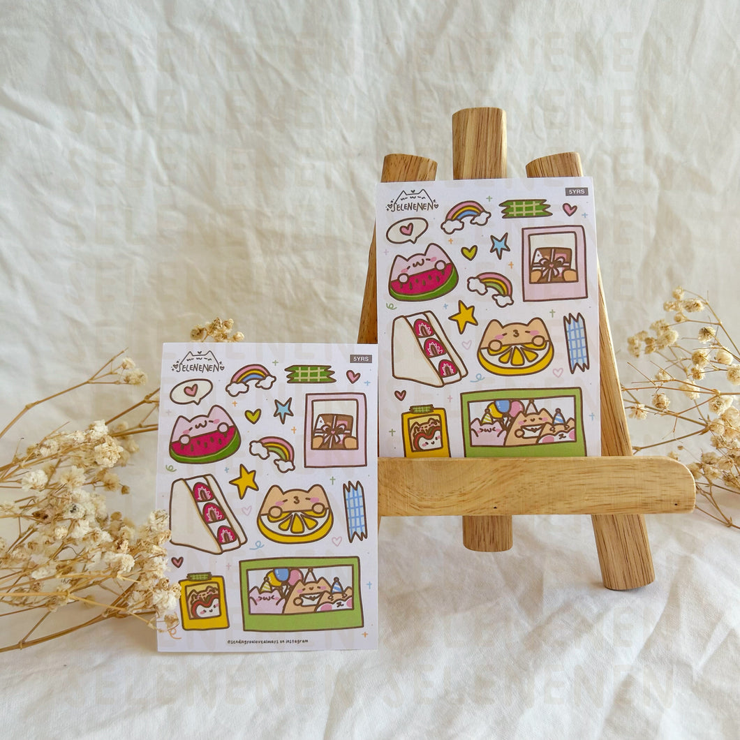 5 years of boop sticker sheet