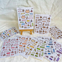 Load image into Gallery viewer, boop &amp; his little journal assists sticker sheet - pink
