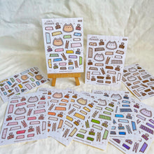 Load image into Gallery viewer, boop &amp; his little journal assists sticker sheet - orange
