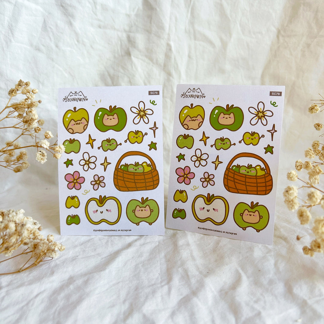 green boople harvest sticker sheet
