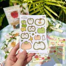 Load image into Gallery viewer, green boople &amp; friends sticker sheet
