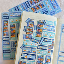 Load image into Gallery viewer, rainbow haven film sticker sheet
