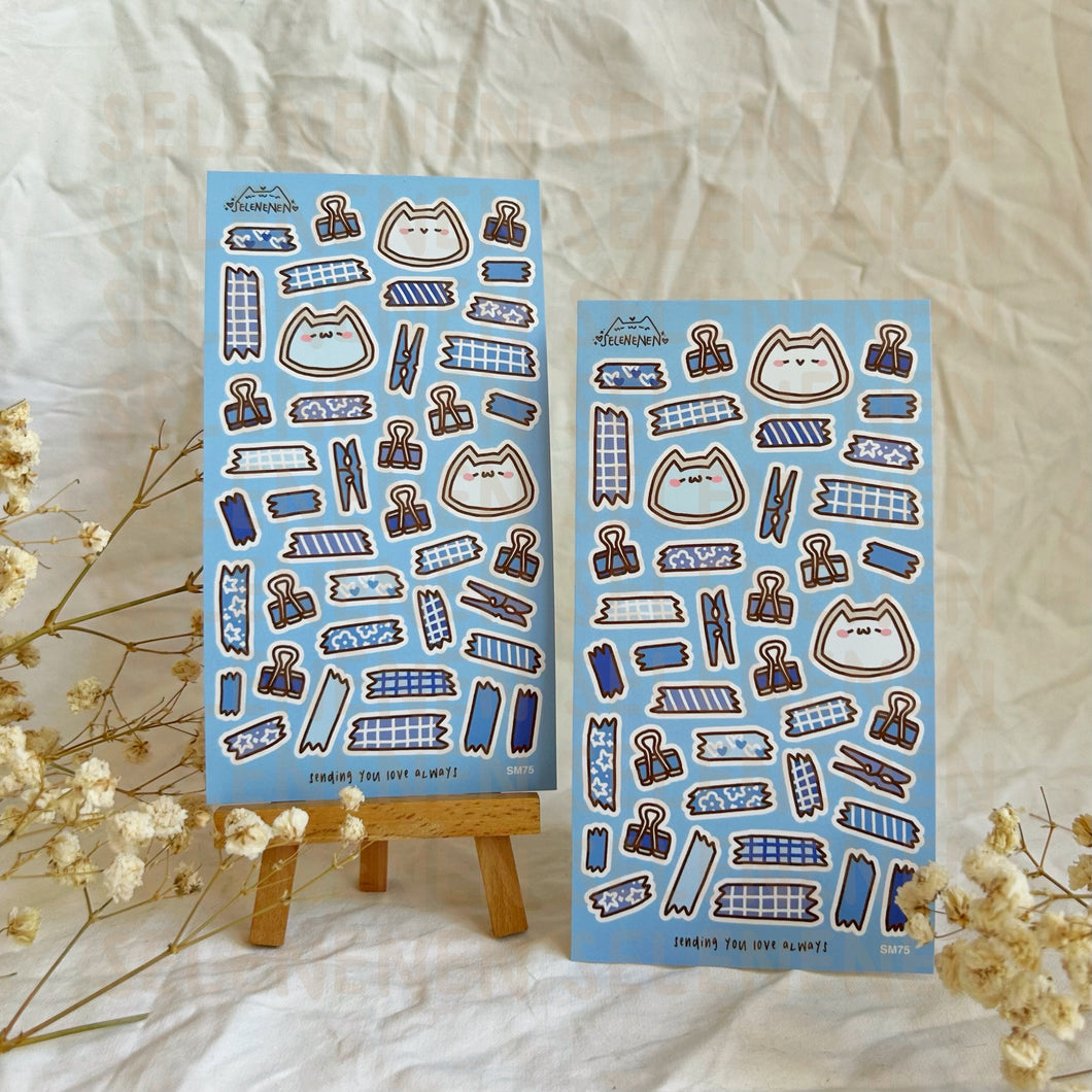 blue boop journal assists sticker sheet