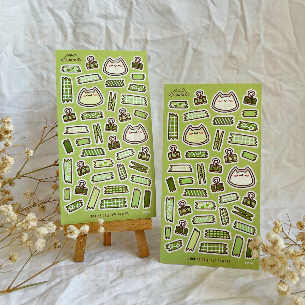 green boop journal assists sticker sheet – selenenen