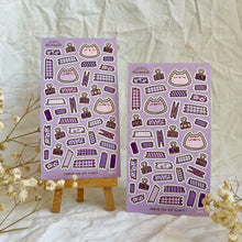 Load image into Gallery viewer, purple boop journal assists sticker sheet
