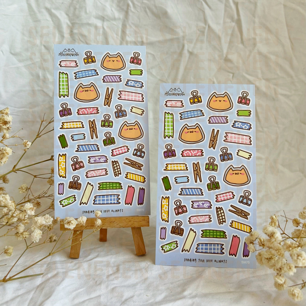 rainbow boop journal assists sticker sheet