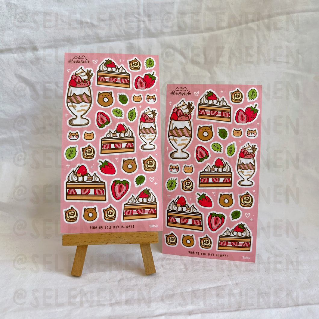 bredkery sweets matte vinyl sticker sheet