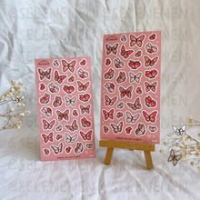 Load image into Gallery viewer, butterflies matte vinyl sticker sheet bundle (12)
