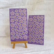 Load image into Gallery viewer, mini flowers matte vinyl sticker sheet bundle (13)
