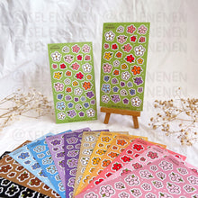 Load image into Gallery viewer, mini flowers matte vinyl sticker sheet bundle (13)
