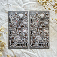 Load image into Gallery viewer, grey boop journal assists sticker sheet
