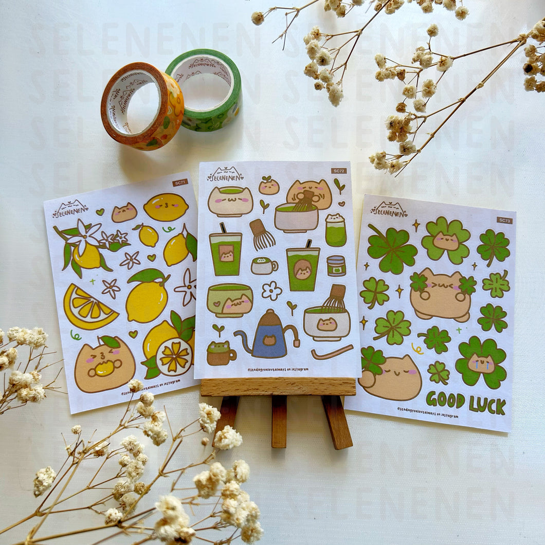 lucky lemon matcha boop sticker set (3)