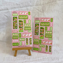 Load image into Gallery viewer, strawberry bliss film sticker sheet
