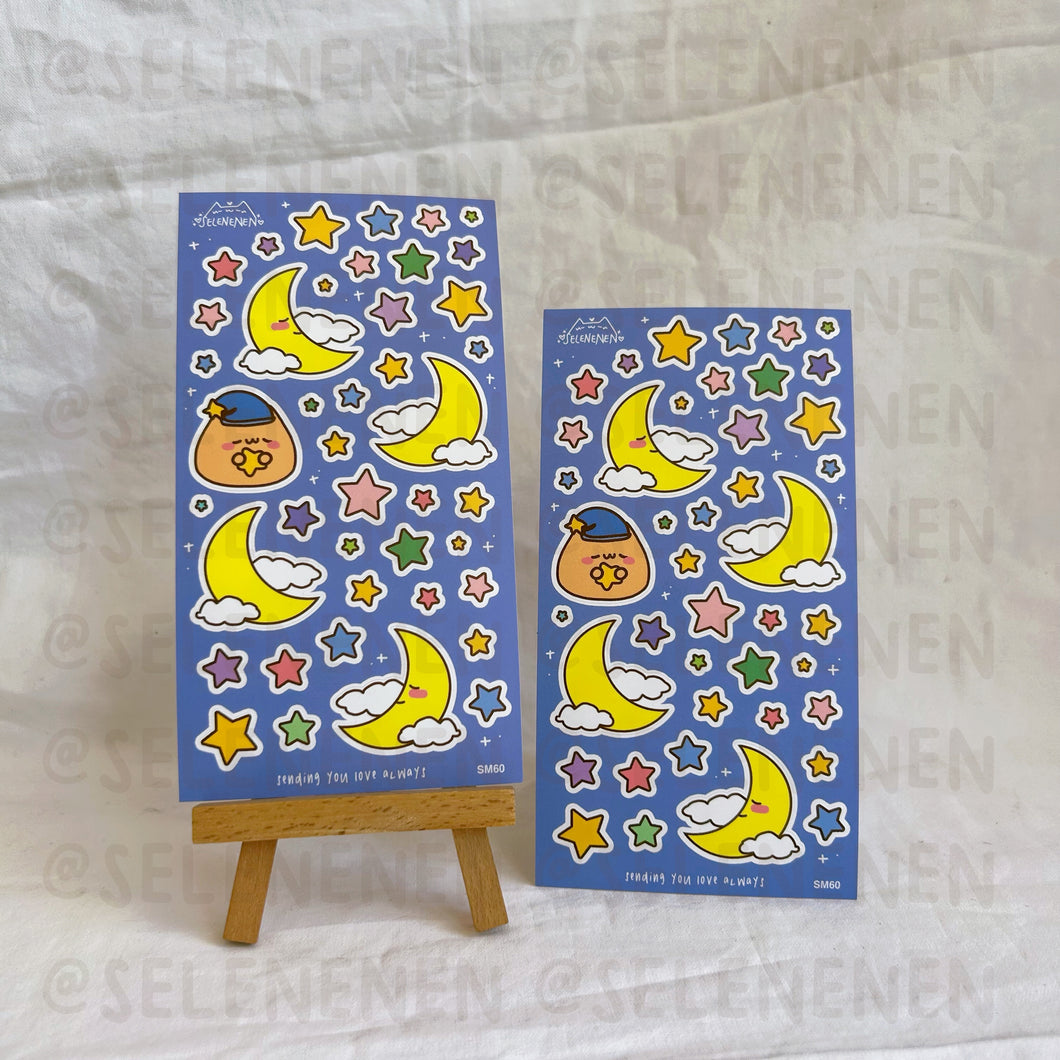 starry boop sticker sheet