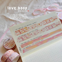 Load image into Gallery viewer, love, boop washi tapes

