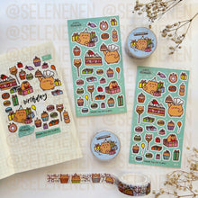 Load image into Gallery viewer, birthday matte vinyl sticker sheet
