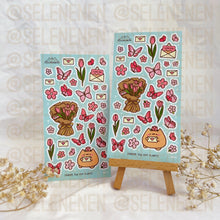Load image into Gallery viewer, lovely spring matte vinyl sticker sheet bundle (7)
